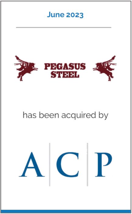 KippsDeSanto & Co. advises Pegasus Steel on its sale to ACP